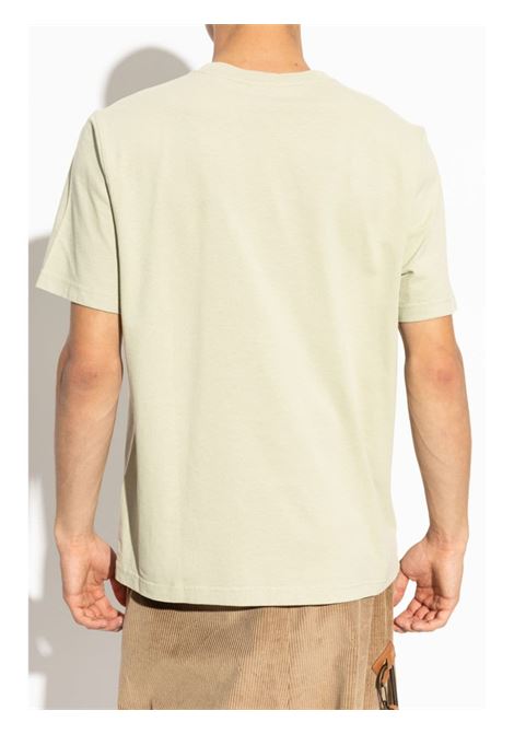 T-shirt con applicazione Bold Fox Head in beige Maison kitsuné - uomo MAISON KITSUNÉ | MM00127KJ0118P129